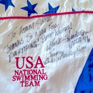 Autographed 1996 Swimming Team USA Olympic Atlanta Official Ceremony Jacket XL